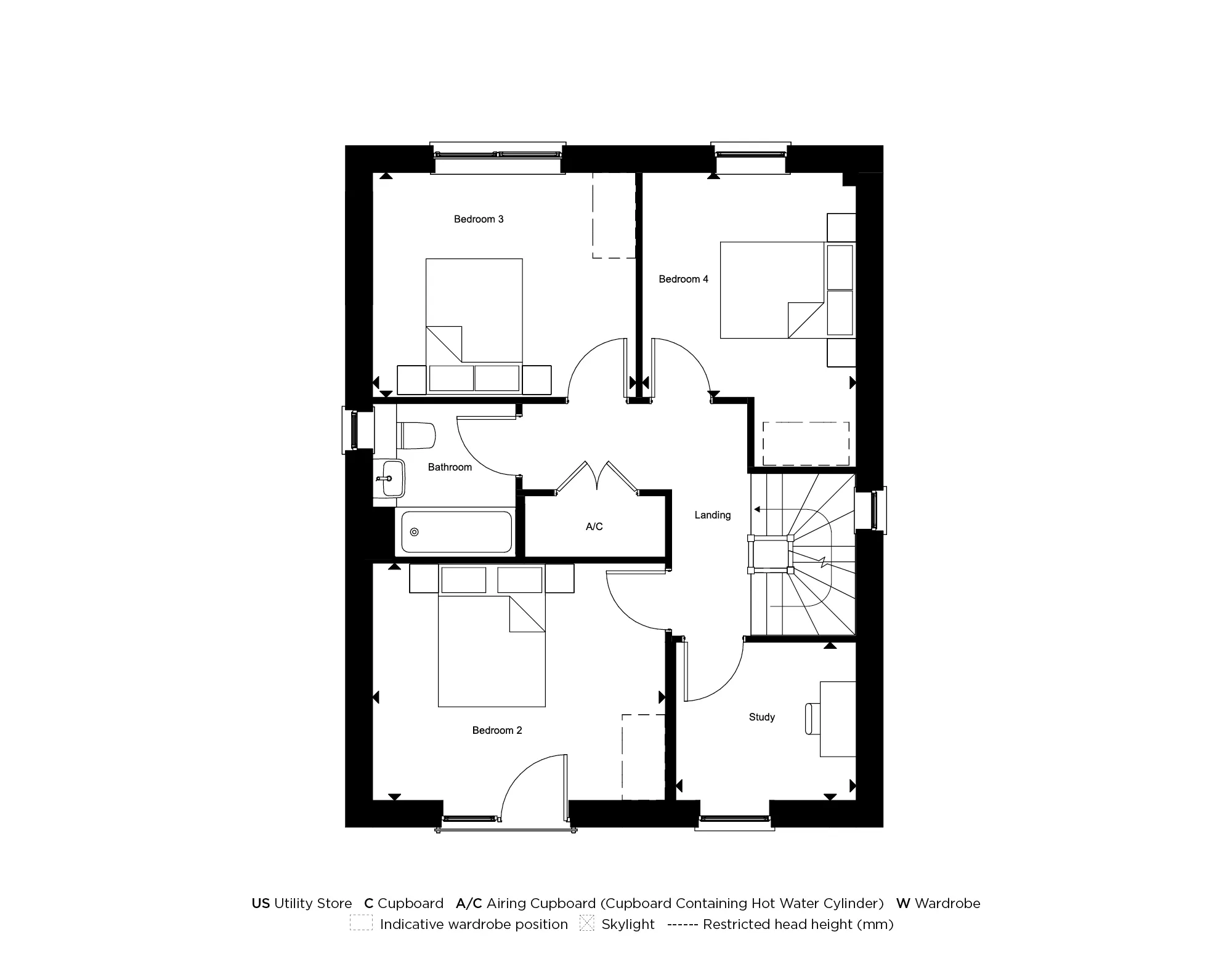 Kingsley Park, First Floor floorplan